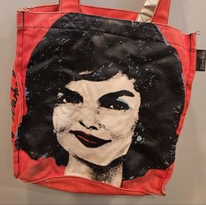 A Vintage Andy Warhol Foundation Jackie O Canvas Tote